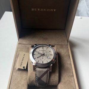 Burberry Smoke Checked chronograph watch